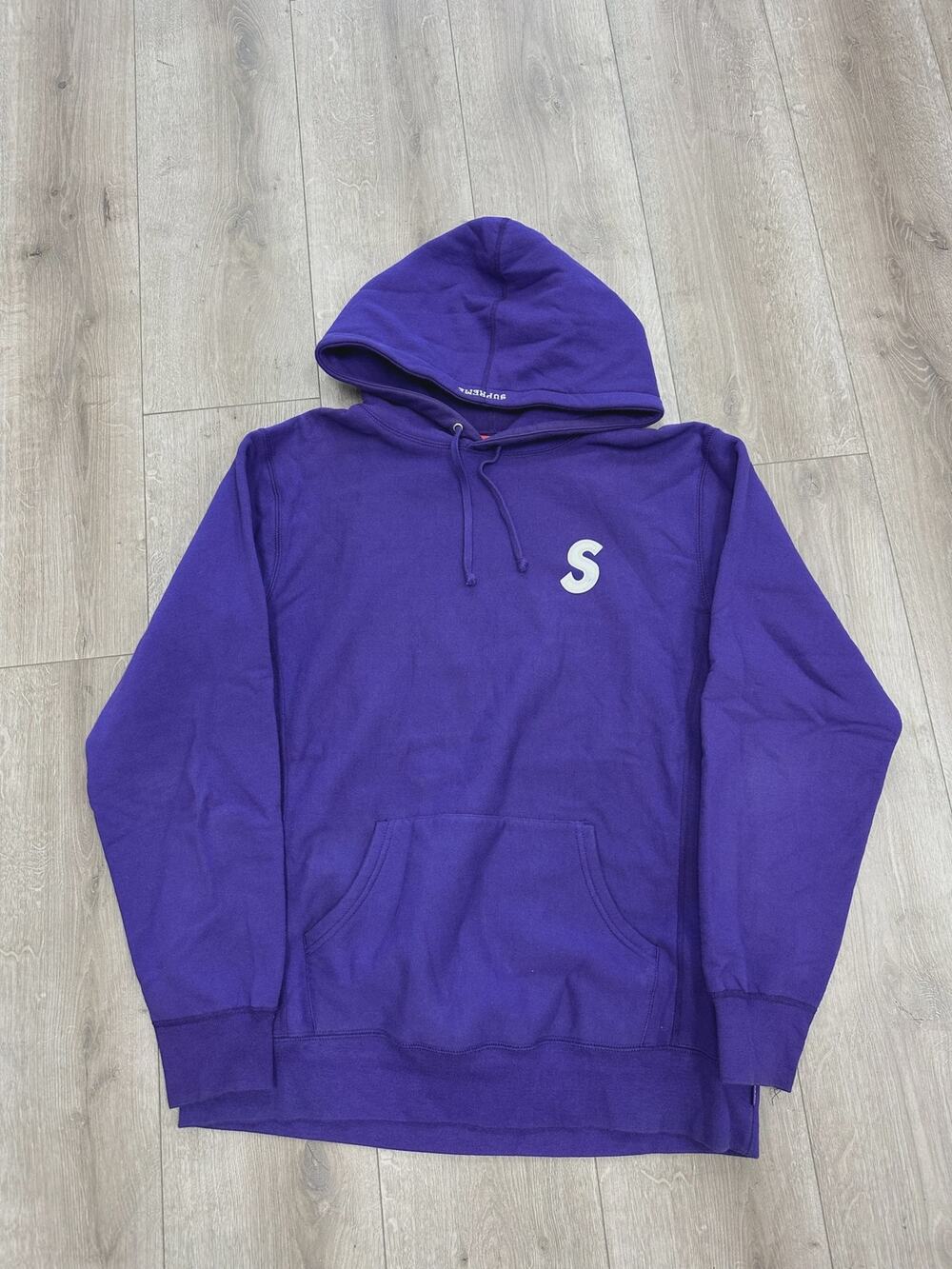 Supreme 3M Reflective S Logo Hoodie Purple size XL SF